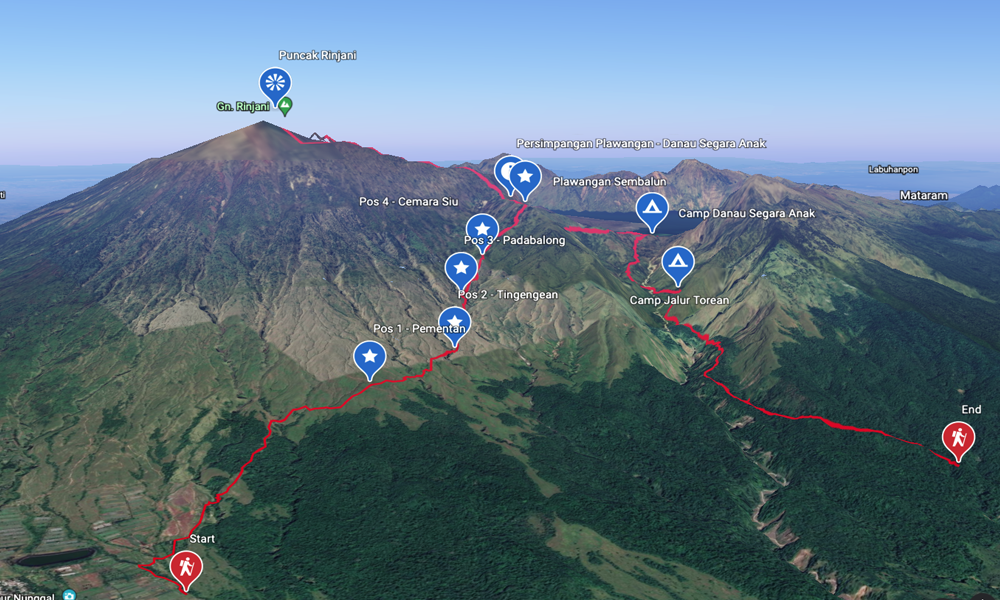 Jalur Pendakian Gunung Rinjani: Petualangan Menuju Puncak Tertinggi